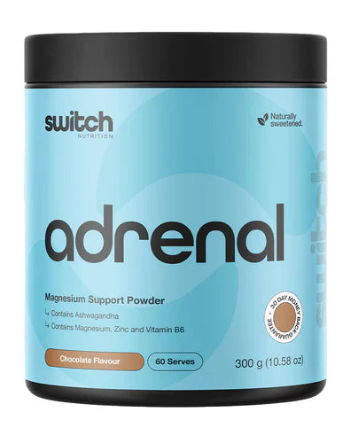 Switch Adrenal Magnesium Support Powder 300g | Chocolate-Switch Nutrition-Matakana Pharmacy
