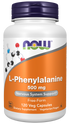 L-Phenylalanine 500mg 120 Capsules-NOW Supplements-Matakana Pharmacy