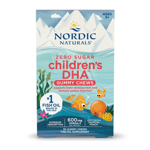 Children's DHA Gummies - Tropical Punch 30 gummies-Nordic Naturals-Matakana Pharmacy