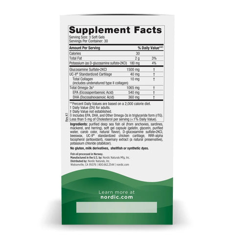 Joint Support Omega Blend - Unflavoured 90 Soft Gel Caps-Nordic Naturals-Matakana Pharmacy