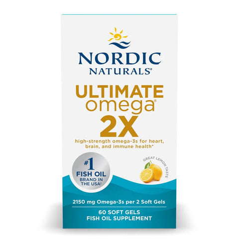 Ultimate Omega 2X - Lemon 60 Soft Gel Caps-Nordic Naturals-Matakana Pharmacy