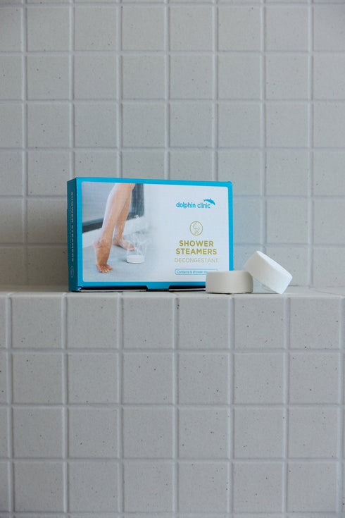 Shower Steamer Tranquil Sleep photographed in use