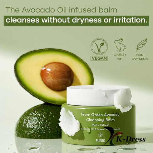 From Green Avocado Cleansing Balm 100mL-Purito Seoul-Matakana Pharmacy