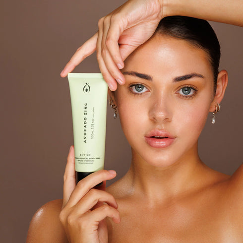 SPF 50 Natural Physical Sunscreen 100ml-Avocado Zinc-Matakana Pharmacy