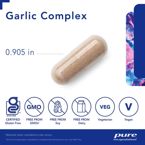 Garlic Complex 120 Capsules-Pure Encapsulations-Matakana Pharmacy