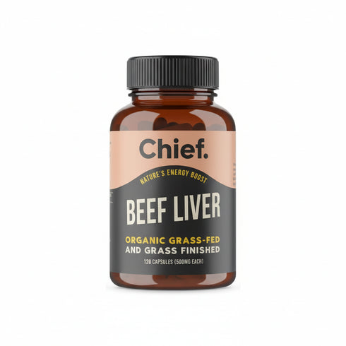 Organic Beef Liver 120 Capsules-Chief-Matakana Pharmacy