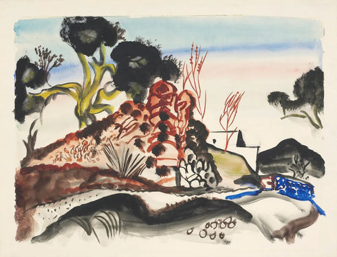 Frances Hodgkins - Print - Road to the hills, Ibiza-Te Papa Store-Matakana Pharmacy