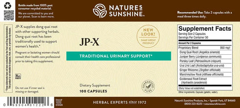 JP-X 100 Capsules-Nature's Sunshine-Matakana Pharmacy