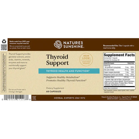 Thyroid Support 60 Capsules-Matakana Pharmacy
