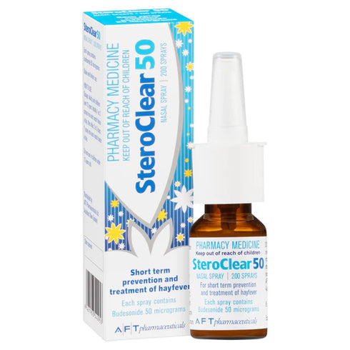 STEROCLEAR 50 Nasal Spray 200 Doses | Matakana Pharmacy