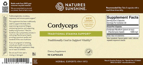 Cordyceps 90 Capsules-Matakana Pharmacy