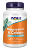 Magnesium & Calcium Tablets with D3 & Zinc 100s-NOW Supplements-Matakana Pharmacy
