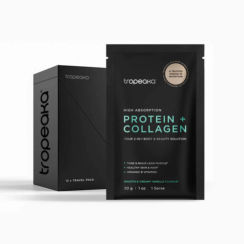 Image of Protein + Collagen Vanilla Sachets Box 12x30g