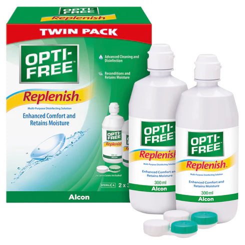 Opti Free Replenish Twin Pack 2 x 300ml-Alcon-Matakana Pharmacy