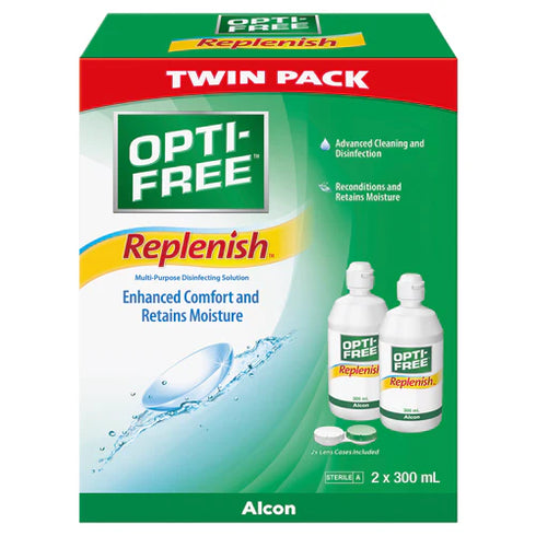 Opti Free Replenish Twin Pack 2 x 300ml-Alcon-Matakana Pharmacy