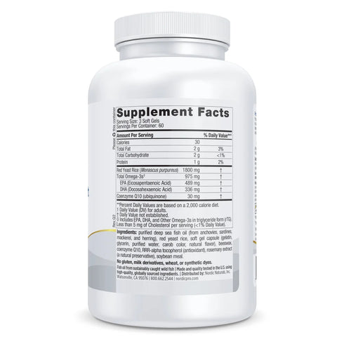 ProOmega Cholesterol Support 180 caps (formerly ProOmega LDL)-Nordic Naturals-Matakana Pharmacy