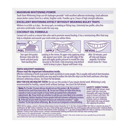 DWhite Tooth Toner Whitenening Strips-Matakana Pharmacy