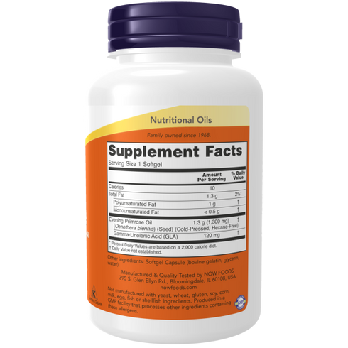 Image of Super Primrose 120sgcaps supplement facts