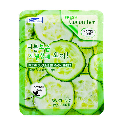 Fresh Cucumber Mask Sheet-3W CLINIC-Matakana Pharmacy