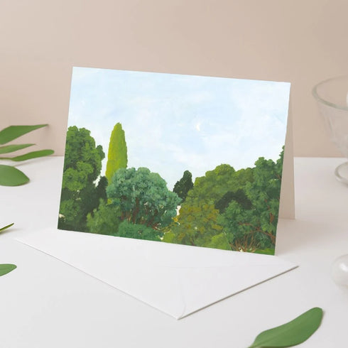 Dusk Treetops Card-Grace Wilkinson-Matakana Pharmacy