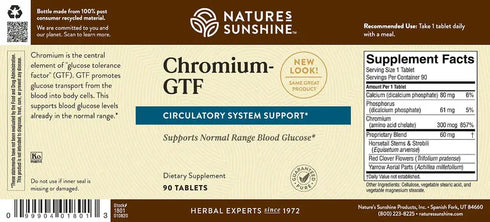 Chromium GTF 90 Tablets-Matakana Pharmacy