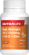 High Strength VitC D + Zinc Tab 60s-Nutra-Life-Matakana Pharmacy