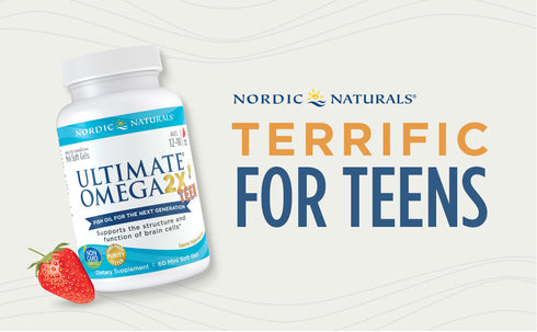 Ultimate Omega 2X TEEN - Strawberry 60 Soft Gel Caps-Nordic Naturals-Matakana Pharmacy