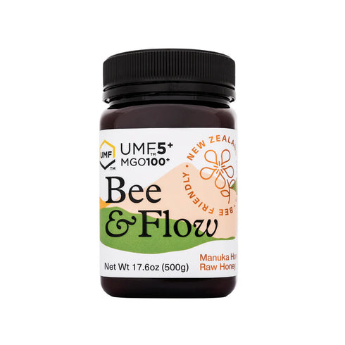 Manuka Honey MGO 100 UMF 5 500g-BEE&FLOW-Matakana Pharmacy
