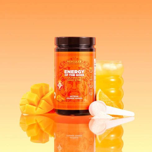 Energy Of The Gods Pre Workout Orange Mango 600g-Hercules-Matakana Pharmacy