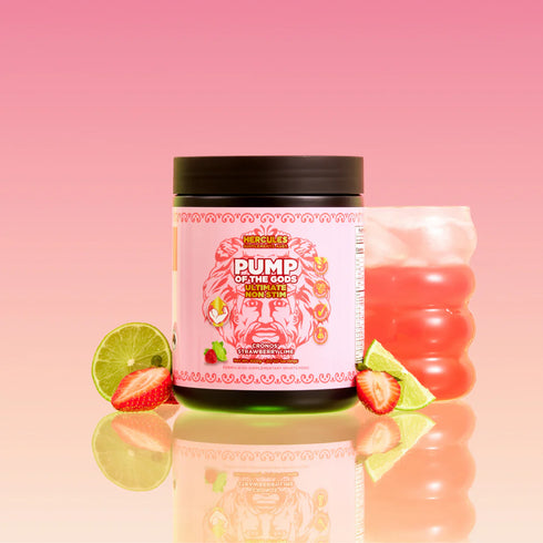 Pump of the Gods Pre-Workout Strawberry Lime 600g-Hercules-Matakana Pharmacy