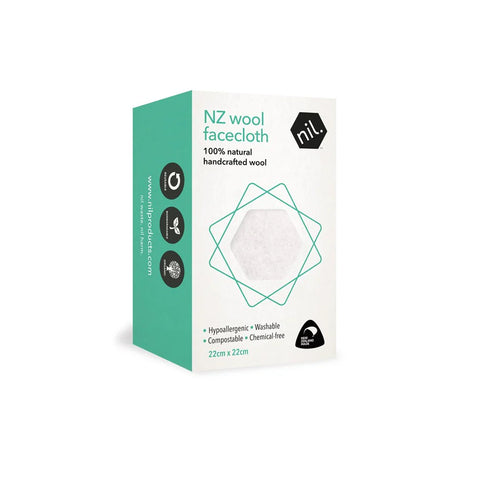 Wool Facecloth-NIL Bathroom-Matakana Pharmacy