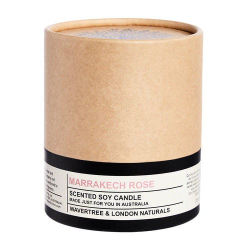 Natural Candle Marrakech Rose 270g-Wavertree & London-Matakana Pharmacy