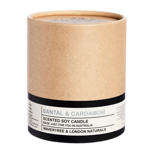 Natural Candle Santal & Cardamom 270g-Wavertree & London-Matakana Pharmacy