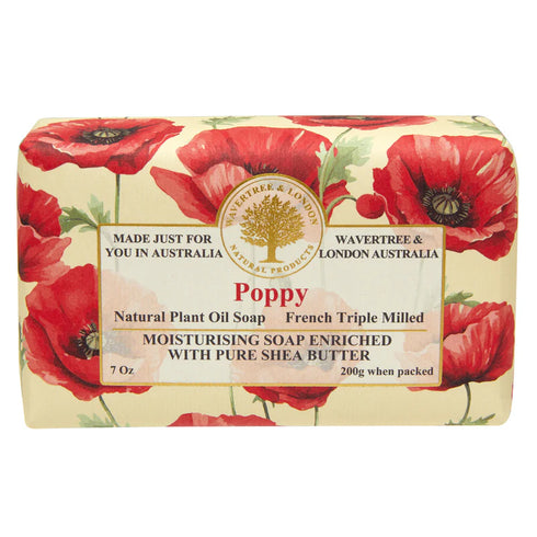 W&L Soap Poppy 200g | Matakana Pharmacy