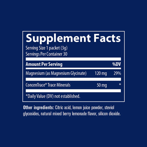 Magnesium Glycinate Stick Pack - Mixed Berry Lemonade 30 sticks