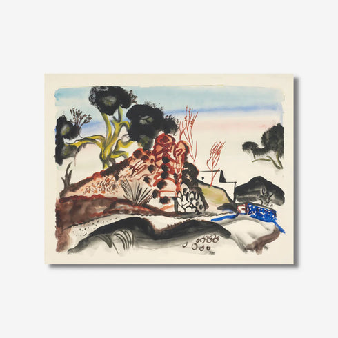 Frances Hodgkins - Print - Road to the hills, Ibiza-Te Papa Store-Matakana Pharmacy