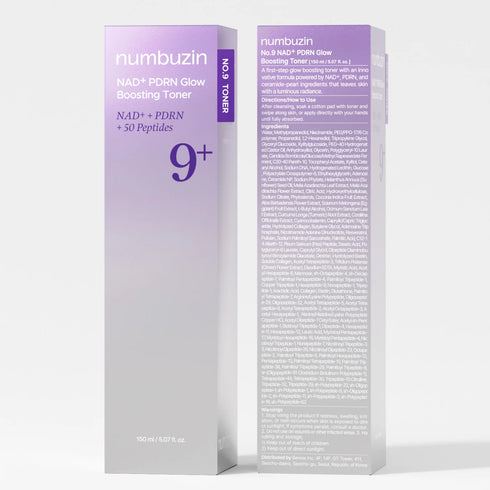 NO.9 NAD+ PDRN Glow Boosting Toner 150ml-numbuzin-Matakana Pharmacy