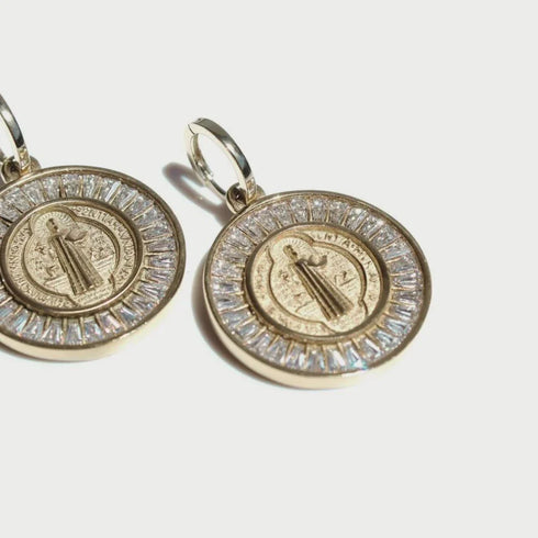 Earrings - Seraph Symbol - Disc-Queen Of The Foxes-Matakana Pharmacy