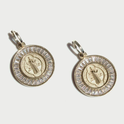 Earrings - Seraph Symbol - Disc-Queen Of The Foxes-Matakana Pharmacy