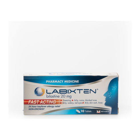 Labixten bilastine 20mg antihistamine tablets, pack of 10