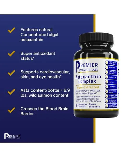Astaxanthin Complex 60 Capsules-Premier Research Labs-Matakana Pharmacy