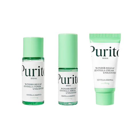 Wonder Releaf Centella Mini Kit Unscented 60mL-Purito Seoul-Matakana Pharmacy