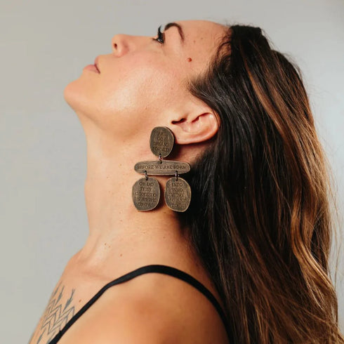 Earrings - Whispers of Tupuna-Koakoa Design-Matakana Pharmacy