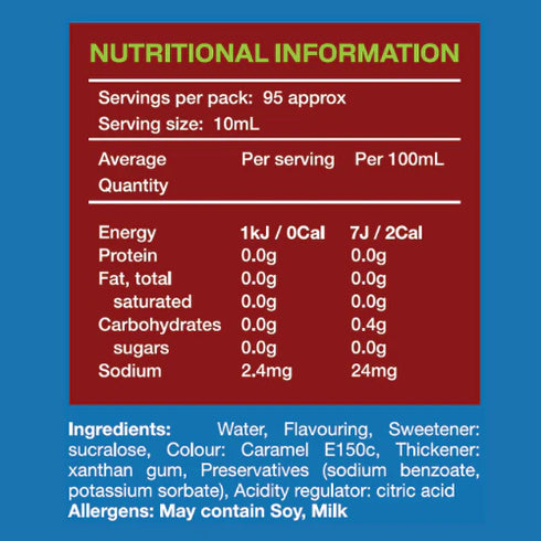 Zero Sugar Hazelnut Syrup 950ml-Low Carb Emporium-Matakana Pharmacy