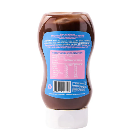 No Added Sugar Chocolate Sauce 350ml-Low Carb Emporium-Matakana Pharmacy