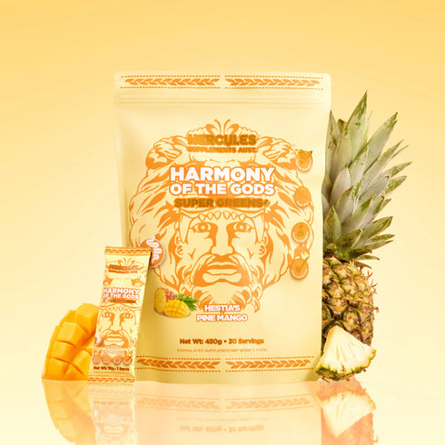 Harmony of the Gods Super Greens+ Mango Pineapple 450g-Hercules-Matakana Pharmacy