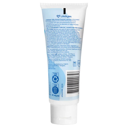Lifestyle Silky Smooth Lube 100g-Matakana Pharmacy