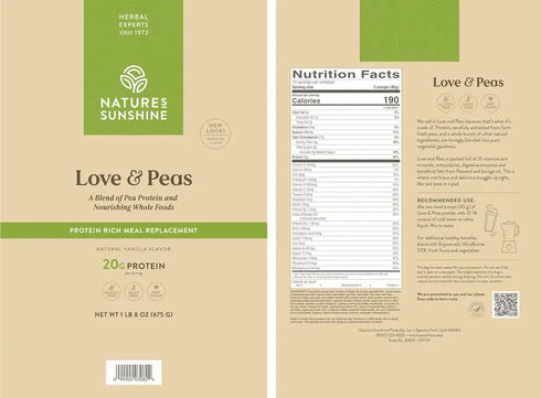 Love & Peas Protein Powder 675g-Matakana Pharmacy