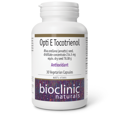 Opti E Tocotrienol 30 Caps-BioClinic Naturals-Matakana Pharmacy