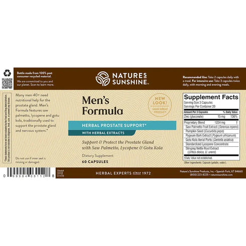 Mens Formula 60 Capsules-Matakana Pharmacy